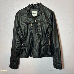 Stylish Black Leather Jacket for Women